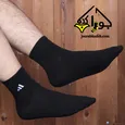 جوراب نیم ساق گلدوزی مردانه طرح adidas