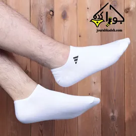 جوراب زیر قوزک گلدوزی مردانه طرح adidas