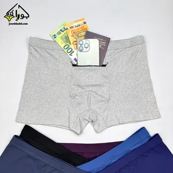 شورت مردانه زیپدار مسافرتی باکسر با جیب جادار بزرگ