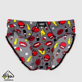 شورت اسلیپ مردانه طرح لب کولسی اورجینال