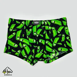 شورت نیمپا مردانه طرح Pickle Rick کولسی اورجینال