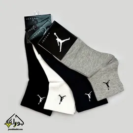 جوراب نیم ساق گلدوزی مردانه طرح JORDAN