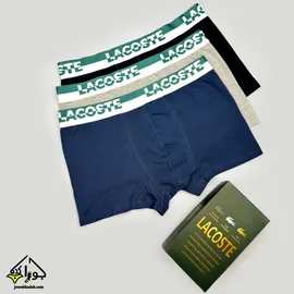 شورت نیمپا مردانه کش طرحدار LACOSTE