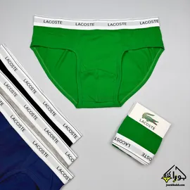شورت اسلیپ پنبه ای طرح LACOSTE