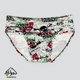 شورت اسلیپ گیاهی مردانه طرح لب برند MD