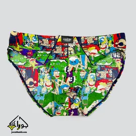 شورت اسلیپ مردانه کولسی اورجینال طرح Pickle Rick2