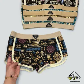 شورت نیمپا مردانه طرح سنتی اسکاتی برند لاکچری