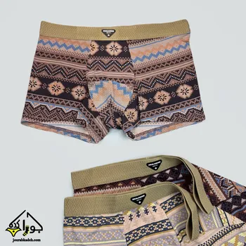 شورت نیمپا گیاهی طرح سنتی برند لاکچری
