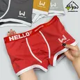 شورت نیمپا مردانه طرح HELLO برند لاکچری