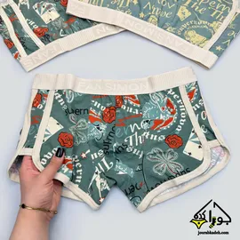 شورت نیمپا اسکاتی طرح پاسور برند لاکچری