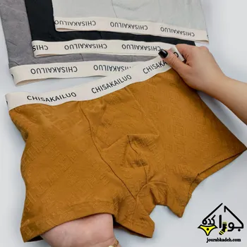 شورت نیمپا مردانه طرح H برجسته CHISAKAILUO برند لاکچری