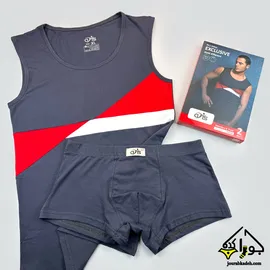 ست تاپ حلقه ای و شورت نیمپا آتیس کد 602181