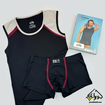 ست تاپ حلقه ای و شورت نیمپا آتیس کد 602117