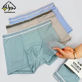 شورت نیمپا بدون درز برند یاشین طرح شیشه ای