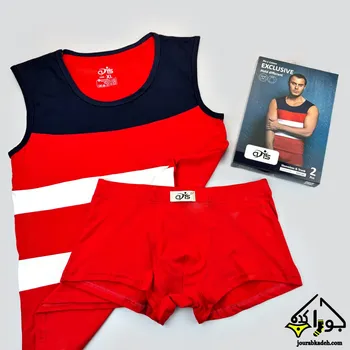 ست تاپ حلقه ای و شورت نیمپا آتیس کد 602180