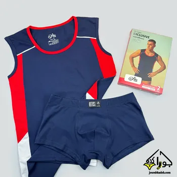 ست تاپ حلقه ای و شورت نیمپا آتیس کد 602171