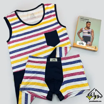 ست تاپ حلقه ای و شورت نیمپا آتیس کد 602167