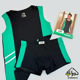 ست تاپ حلقه ای و شورت نیمپا آتیس کد 602153