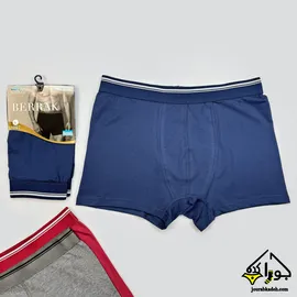 شورت نیمپا بیسیک کش دو خط برند BERRAK