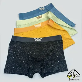 شورت نیمپا پنبه ای طرح آبرنگی برند لاکچری