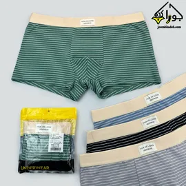 شورت نیمپا طرح رینگی باریک برند لاکچری