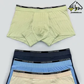 شورت نیمپا کبریتی پهن طرح کش دوبل برند لاکچری