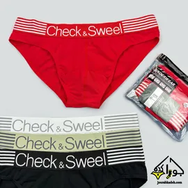 شورت اسلیپ بغل باریک Check & Sweel برند لاکچری