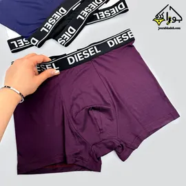 شورت نیمپا کش مشکی طرح DIESEL برند یاشین