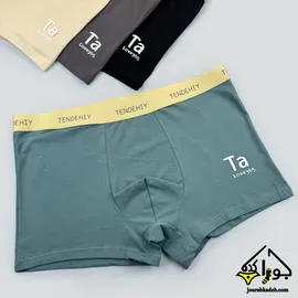 شورت نیمپا چاپی برجسته طرح Ta برند لاکچری