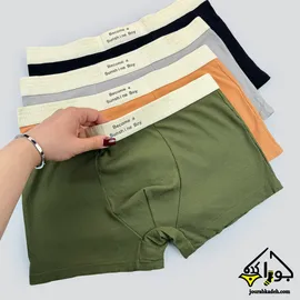 شورت نیمپا کبریتی طرح کش چین برند لاکچری