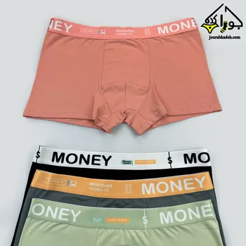 شورت نیمپا کش طرحدار بدون درز MONEY برند لاکچری
