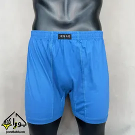 شورت پادار CLASSIC FIT پنبه سوپر مردانه جناب رنگ آبی