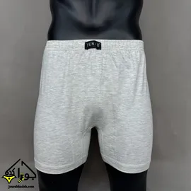 شورت پادار CLASSIC FIT پنبه سوپر مردانه جناب رنگ ملانژ روشن