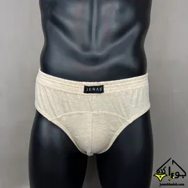 شورت اسلیپ CLASSIC FIT پنبه سوپر مردانه جناب رنگ کرم ملانژ