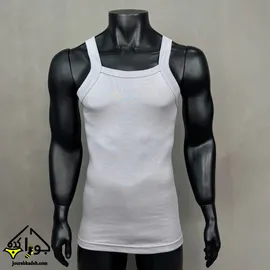 رکابی یقه خشتی SPORT FIT پنبه سوپر برند جناب رنگ طوسی