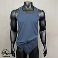 ست رکابی و شورت اسلیپ مردانه CLASSIC FIT پنبه سوپر جناب رنگ دودی