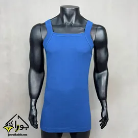 رکابی یقه خشتی SPORT FIT پنبه سوپر برند جناب رنگ نفتی