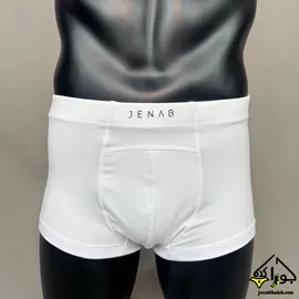 شورت نیمپا پنبه لاکرا SPORT FIT مردانه جناب رنگ سفید