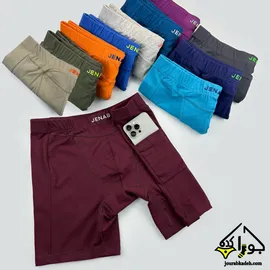 شورت پادار جیبدار مدل کشاله اسپورت فیت JENAB