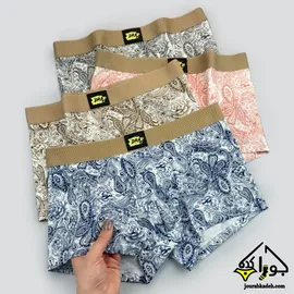 شورت نیمپا مردانه سنتی طرح ترمه لاکچری