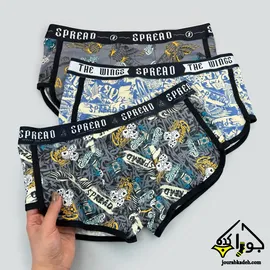 شورت نیمپا اسکاتی طرحدار مردانه برند کاتن