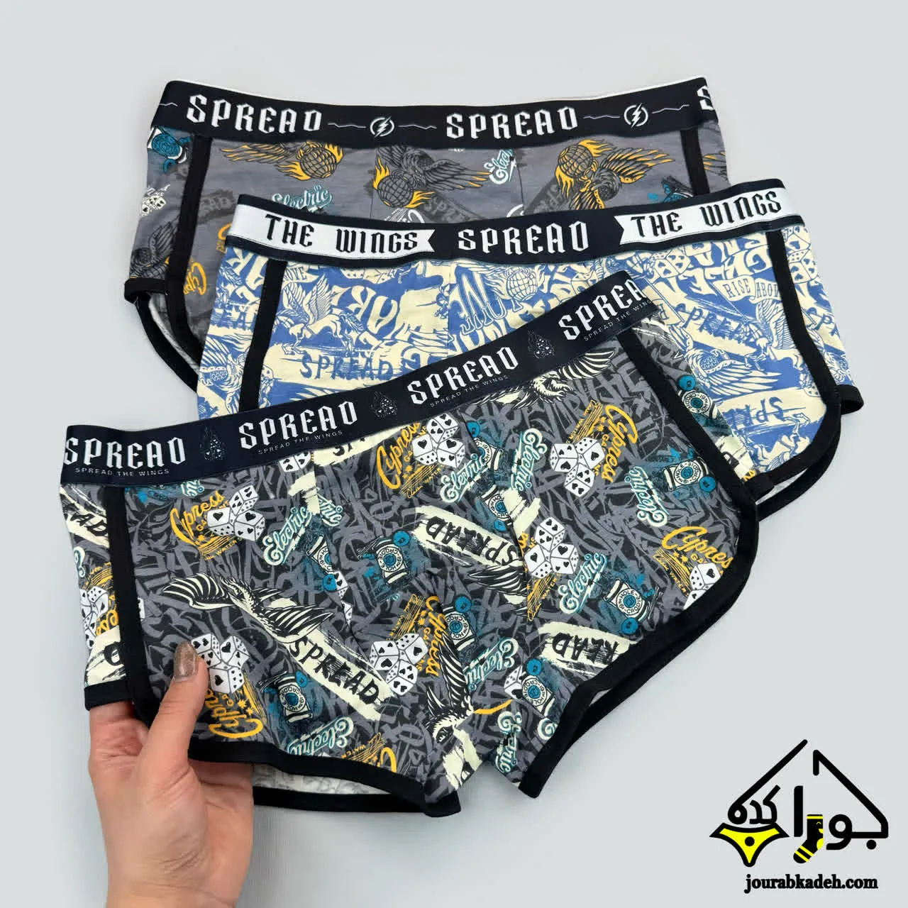 شورت نیمپا اسکاتی طرحدار مردانه برند کاتن