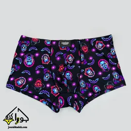 شورت نیمپا کولسی اورجینال طرح شخصیت ترسناک بنفش