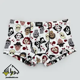 شورت نیمپا مردانه کولسی اورجینال طرح کاراکتر ترسناک