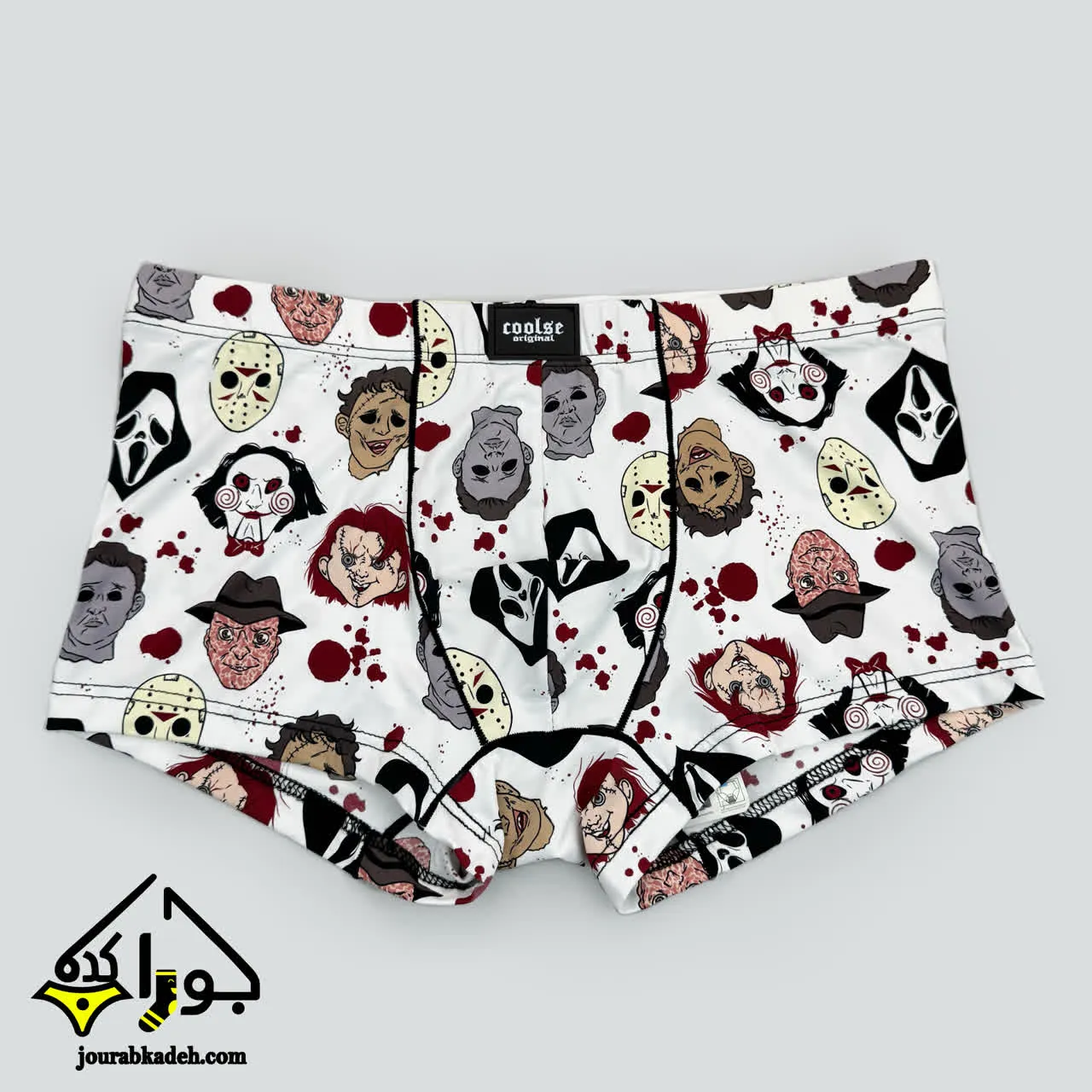 شورت نیمپا مردانه کولسی اورجینال طرح کاراکتر ترسناک
