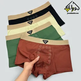 شورت نیمپا پنبه ای ماساژوری کش کنفی برند لاکچری