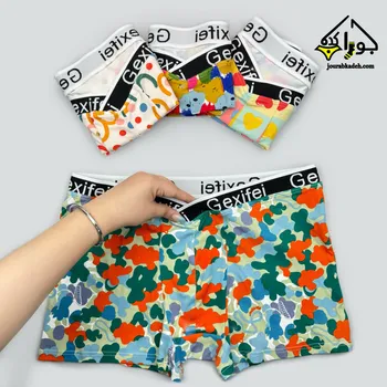 شورت نیمپا مردانه کش فانتزی Gexifei برند لاکچری