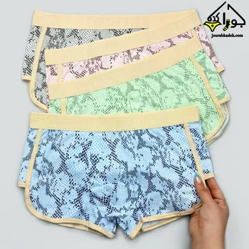 شورت نیمپا اسکاتی فانتزی طرح پوست ماری برند کاتن