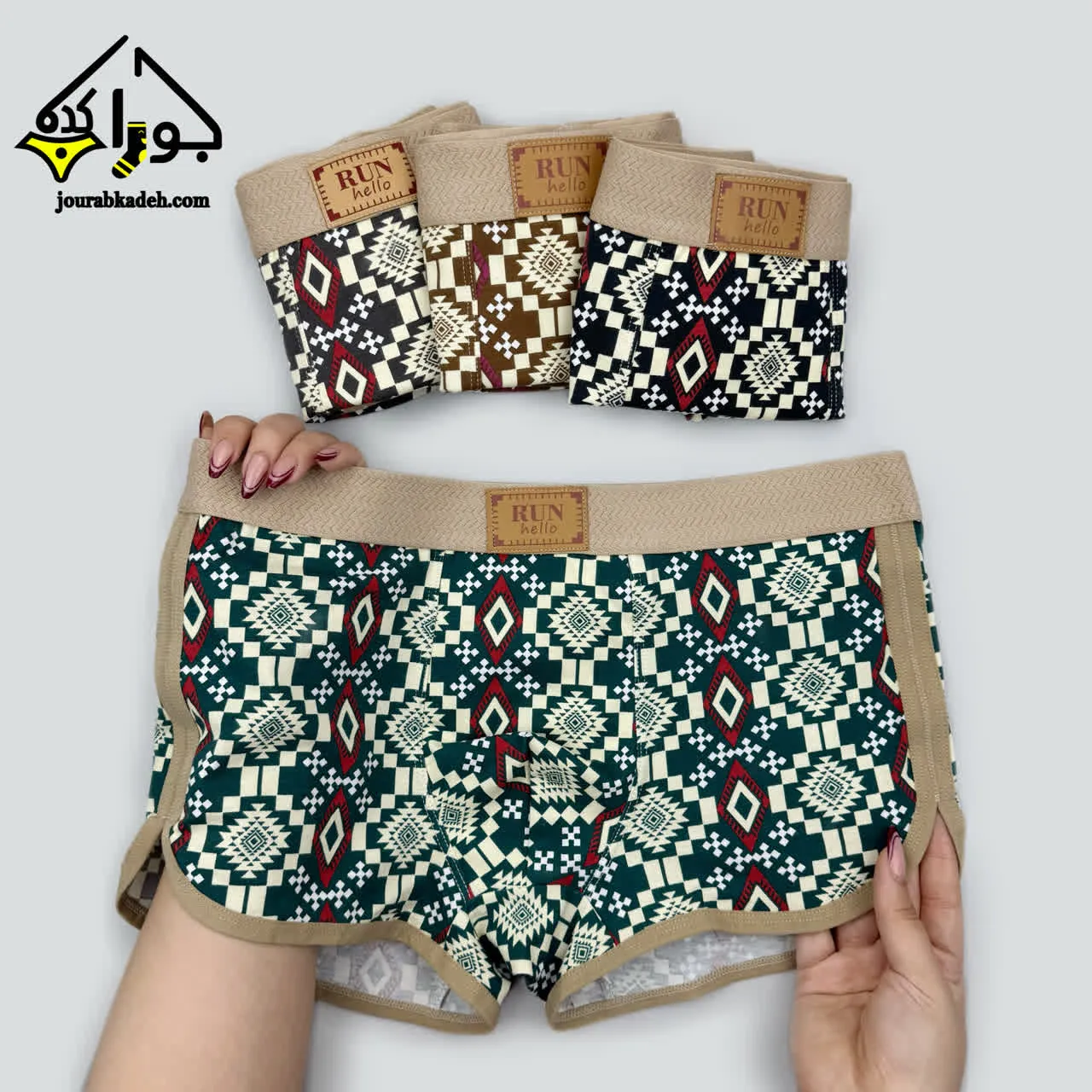 شورت نیمپا اسکاتی طرح سنتی مدرن مردانه برند کاتن